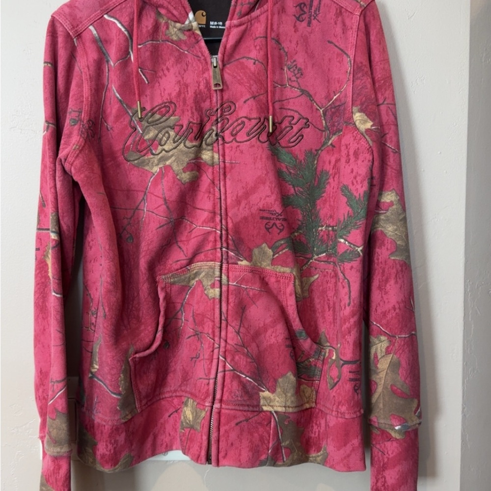 Carhartt Women's Vibrant Pink Camo Utility Jacket